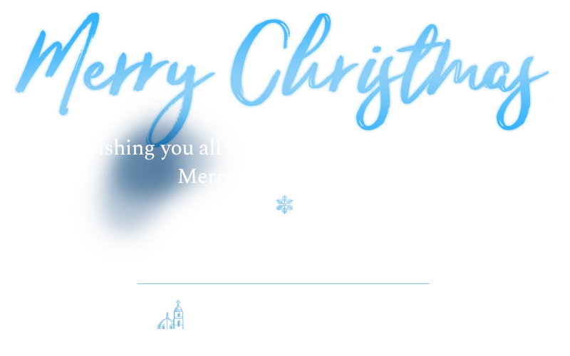 Merry Christmas and warmest wishes for a new year filled with love and joy. - Jim and Mary Harris and all your friends at the University of San Diego