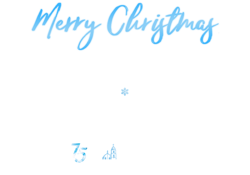 Merry Christmas and a bright, joyful New Year from all of us at the University of San Diego. Jim and Mary Harris | University of San Diego